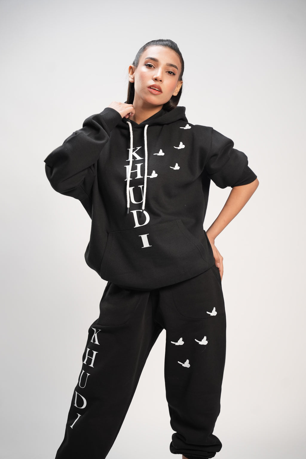 Black Nature Cord Suit