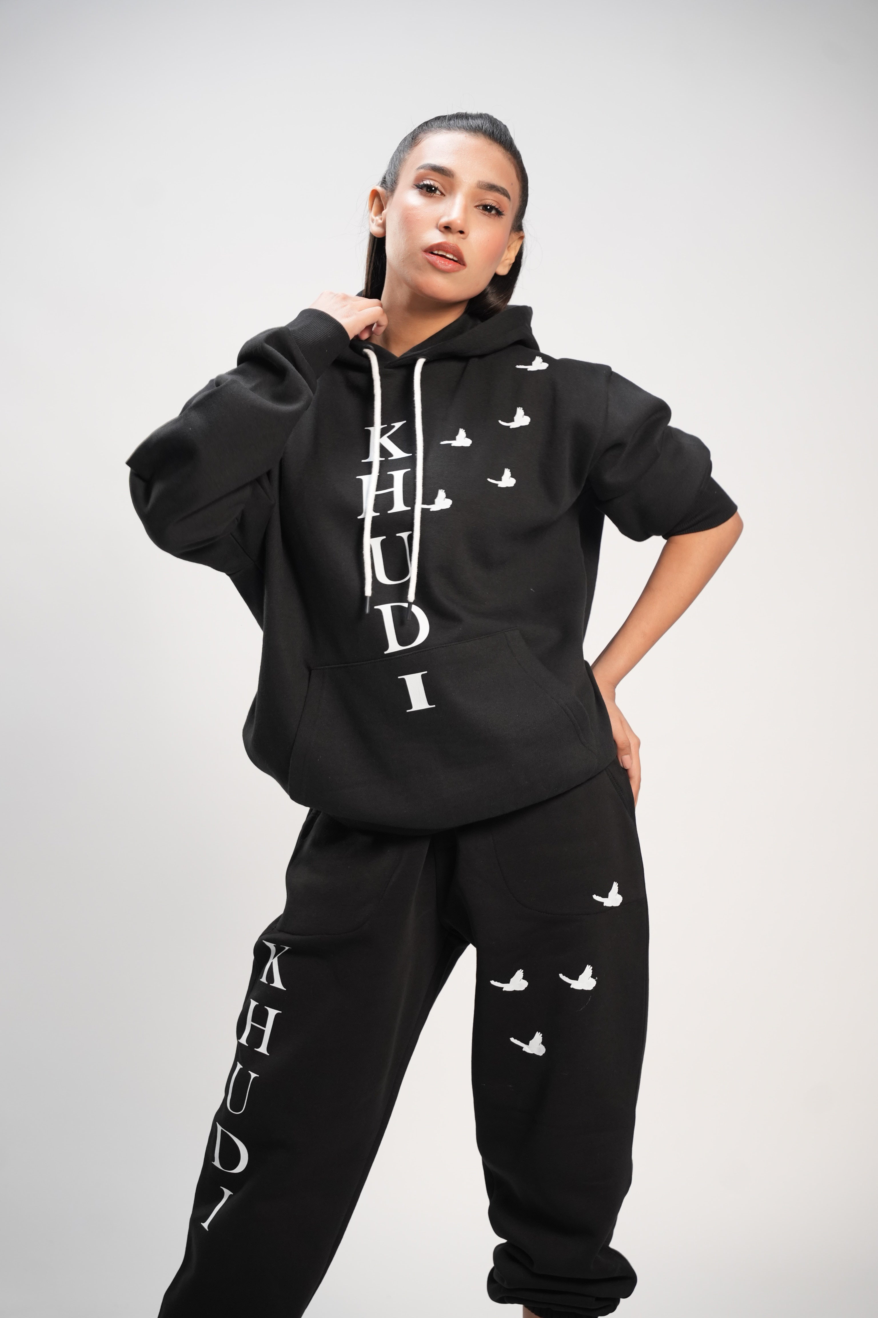 Black Nature Cord Suit