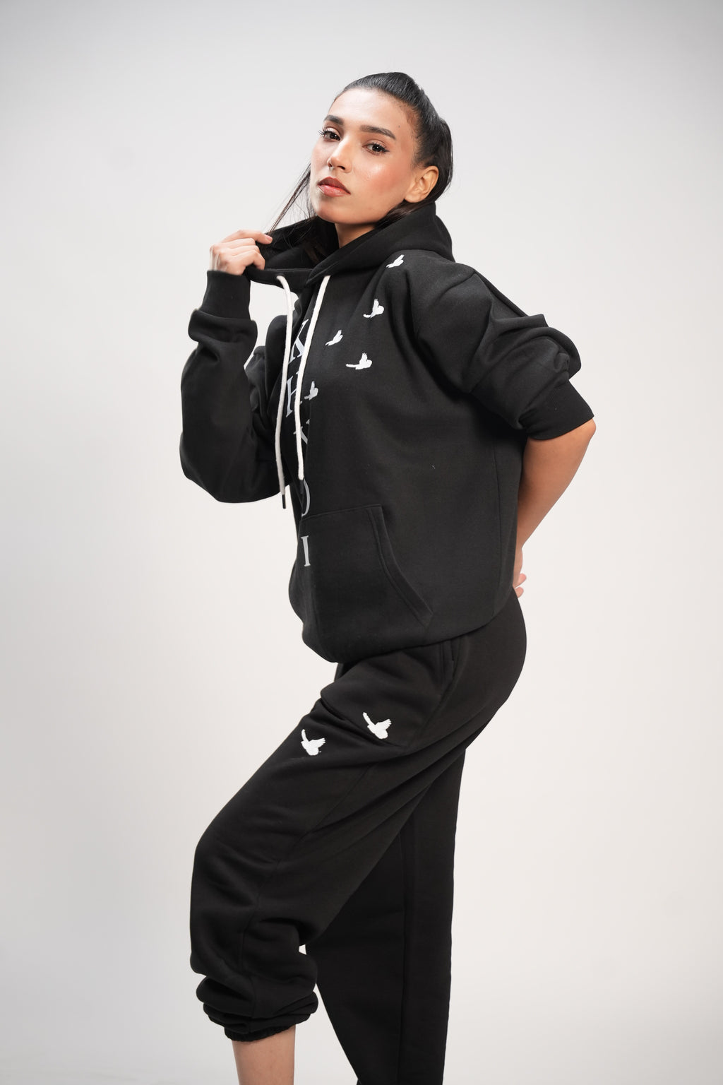 Black Nature Cord Suit