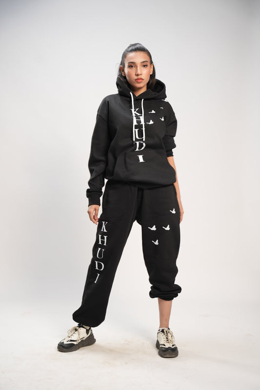 Black Nature Cord Suit