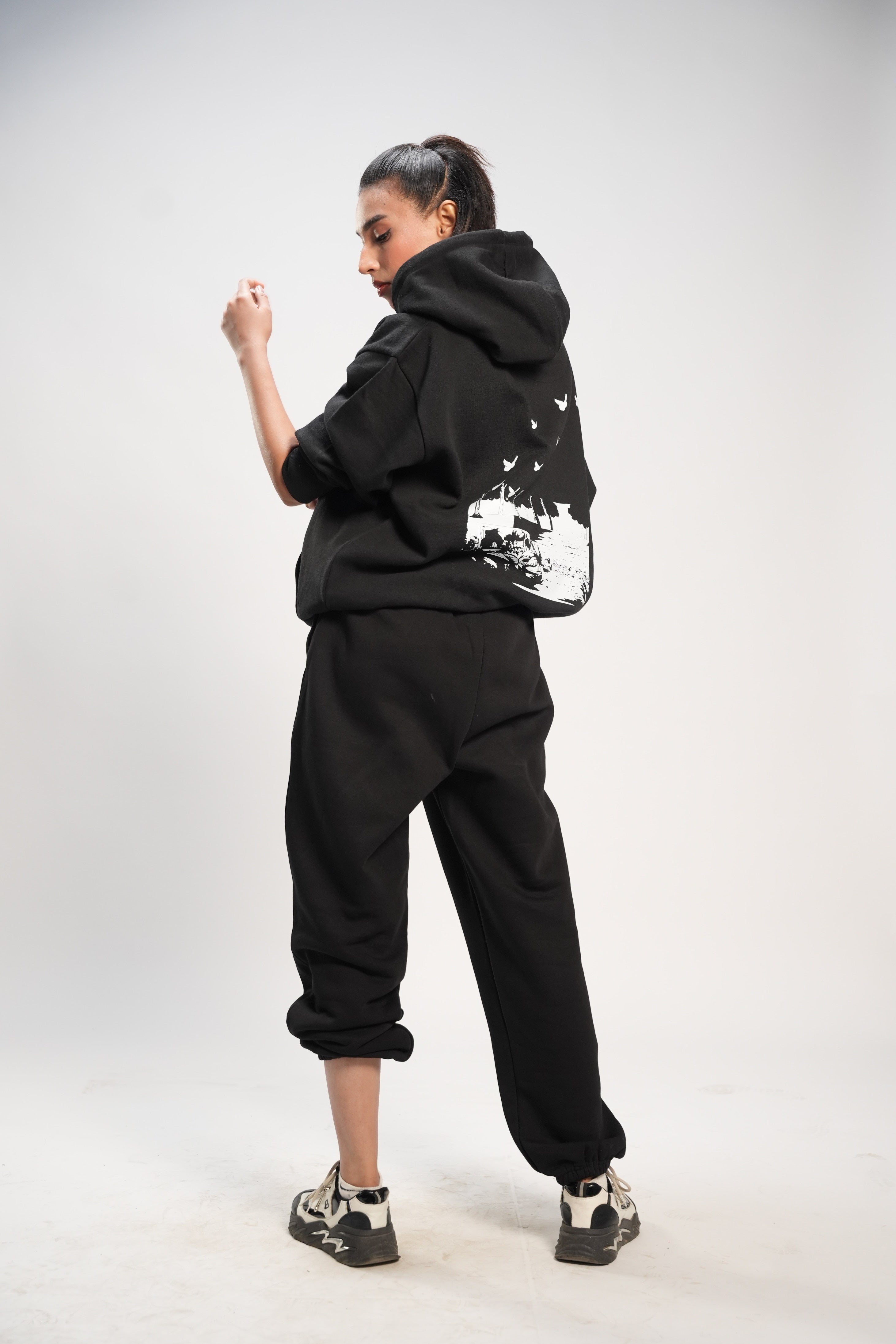 Black Nature Cord Suit