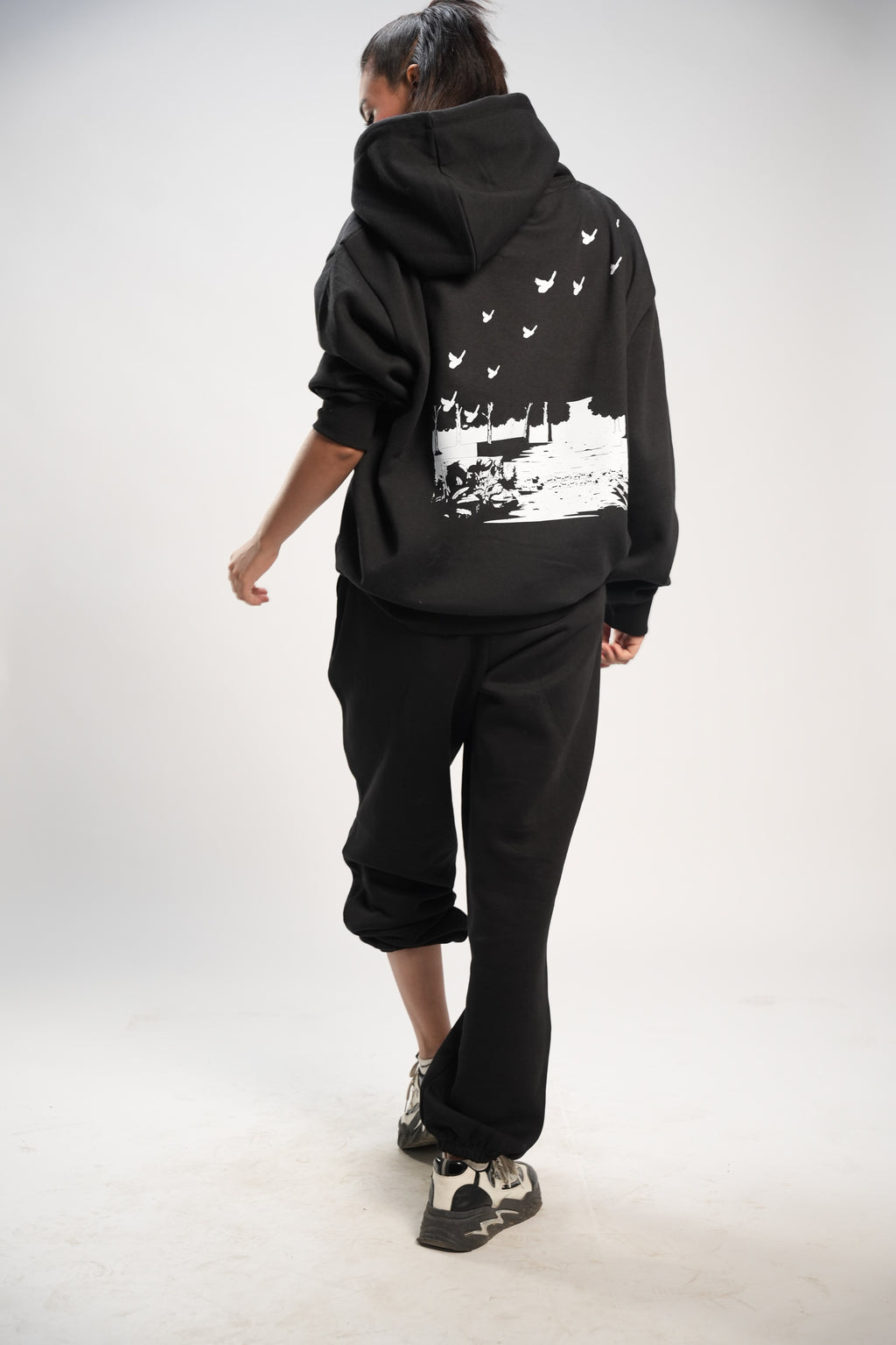 Black Nature Cord Suit