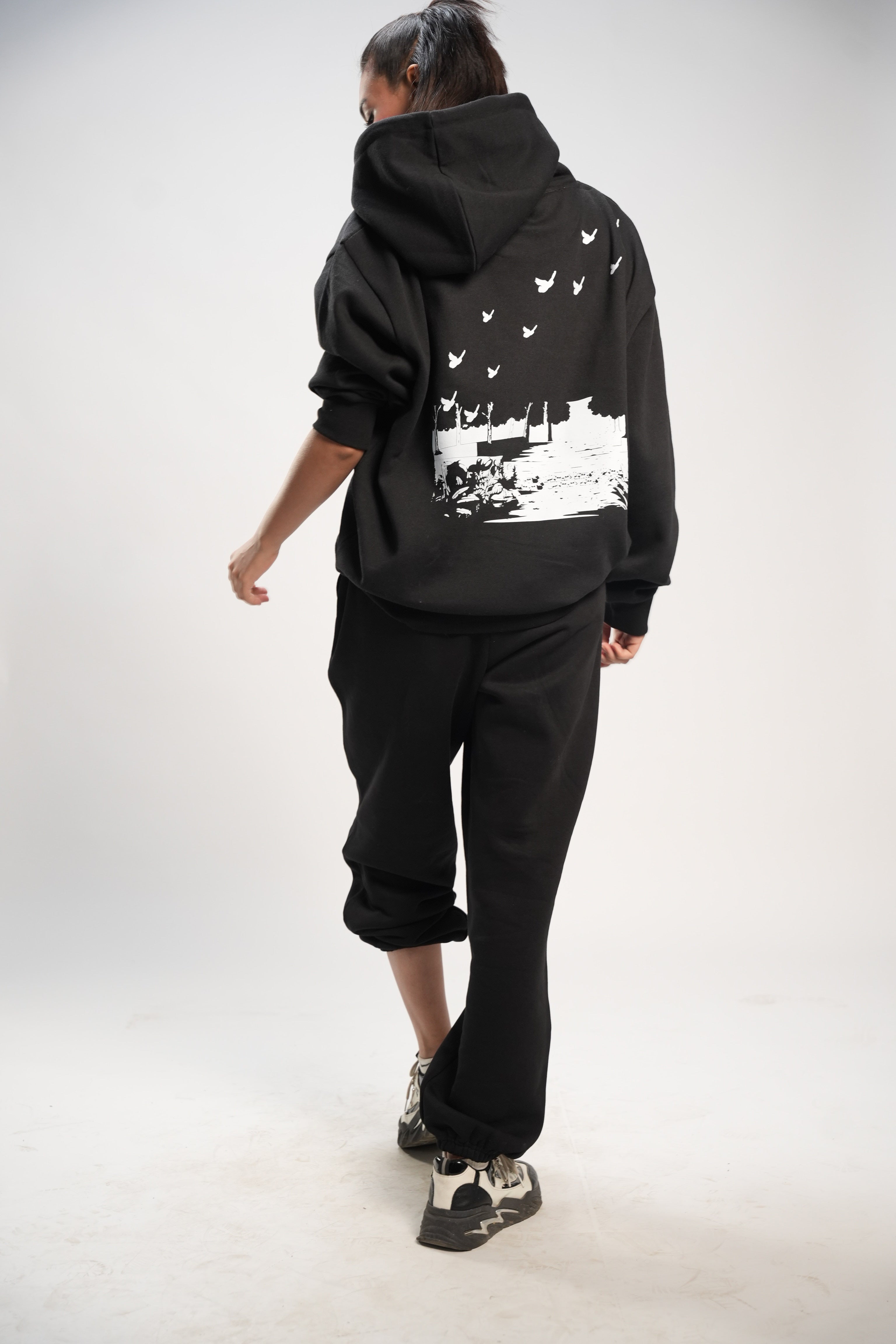 Black Nature Cord Suit