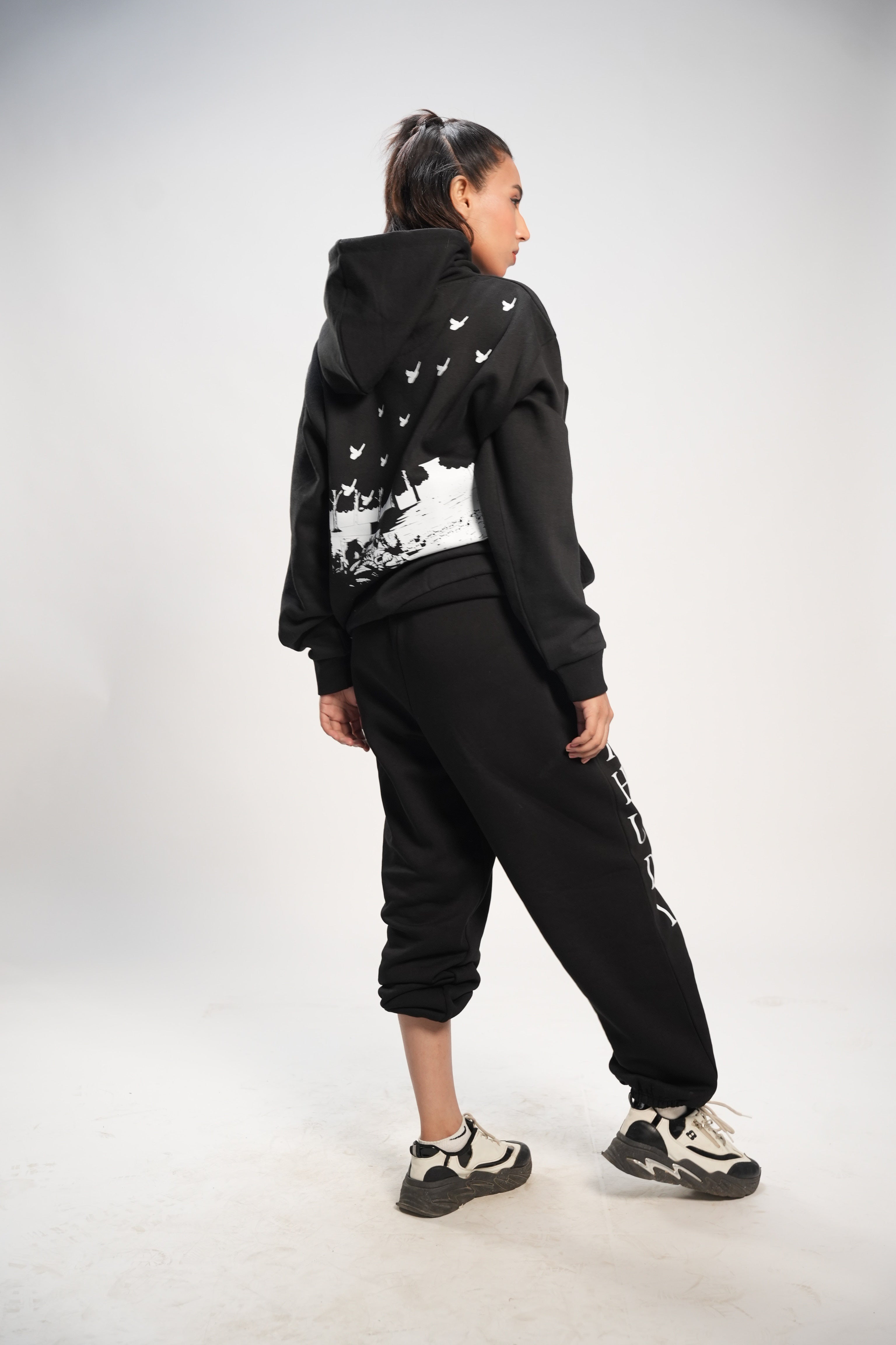 Black Nature Cord Suit