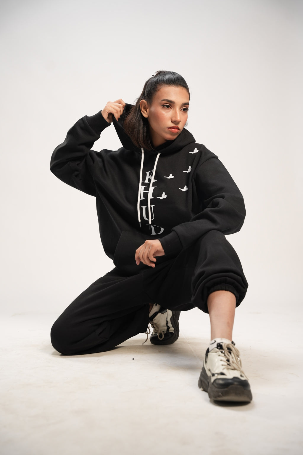 Black Nature Cord Suit