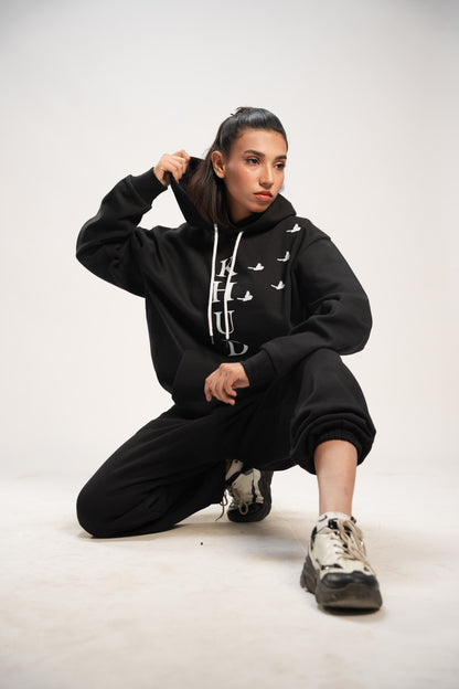 Black Nature Cord Suit