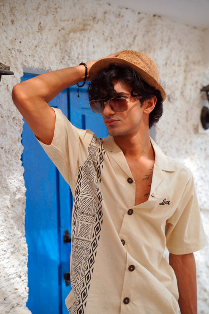 Heritage Sand Cuban Co-Ord Set