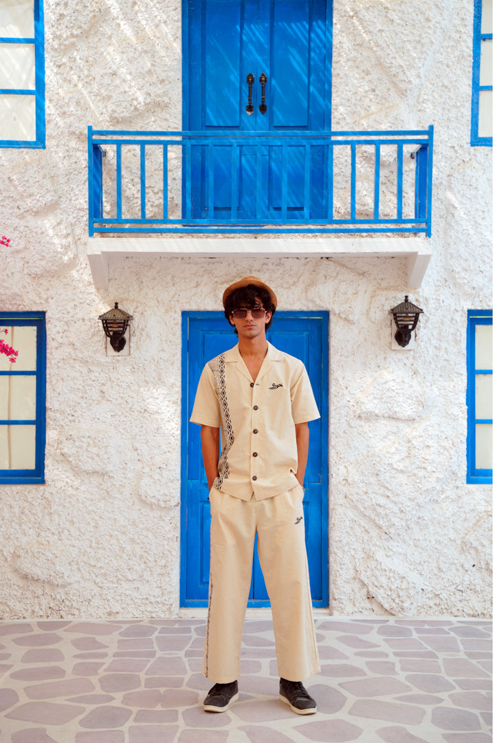 Heritage Sand Cuban Co-Ord Set