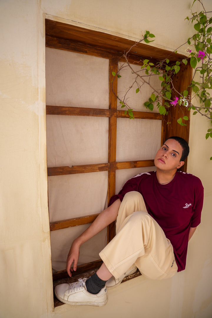 Junoon Calligraphy Drop Shoulder Tee