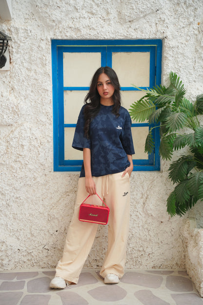 Acid Blue Drop Shoulder Tee