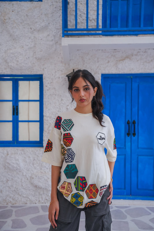 Hexa Patch Drop Shoulder Tee