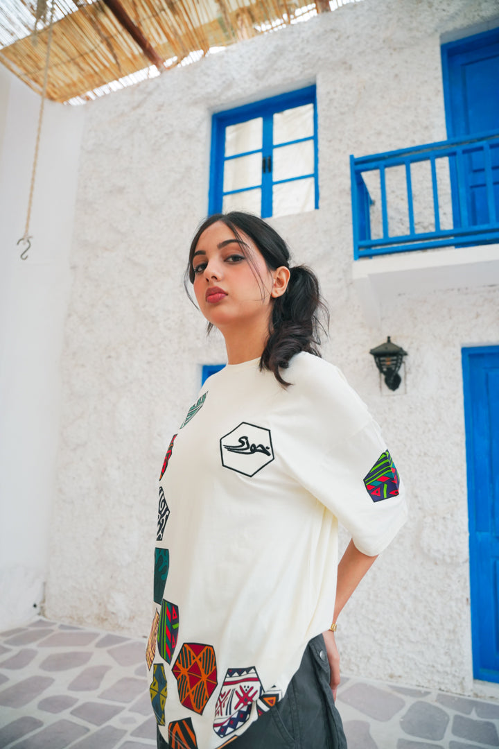 Hexa Patch Drop Shoulder Tee